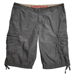 Unionbay Mens Cargo Shorts Size 44 Gray Casual Outdoor Cotton Utility‎ Hiking